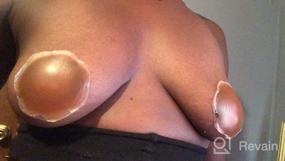 img 5 attached to Say Goodbye To Nipple Show-Through With MUQU Silicone Nipple Covers - Reusable, Adhesive And Invisible!