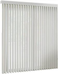 img 4 attached to Cordless Custom-Made Grey PVC Vertical Blinds | Sunlight Blocking | Exact Width & Length From 67” Wide To 55” Long | Includes (67" W X 43" L) Blind