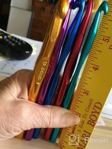 img 1 attached to 5-Piece Large Aluminum Crochet Hooks Set - 7.0Mm, 8.0Mm, 9.0Mm, 10.0Mm And 12.0Mm Standard Sizes review by Matthew Richards