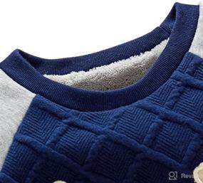 img 1 attached to CuteOn Baby Boy's Girl's Cozy 👶 Winter Sweatershirt - Comfy Cotton, Long Sleeve, Fleeced-Lined!