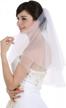 beautiful bridal wedding veil with 2 tiers and pencil edge finish from samky logo