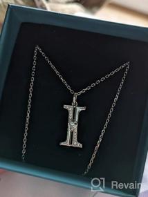 img 6 attached to 💎 Sianilvera Initial Necklace: Stylish Sterling Silver 26 Alphabet Pendant - Perfect Jewelry Accessory