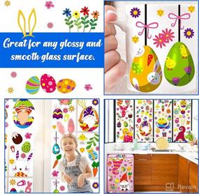 img 1 attached to Spring Party Decor: 235PCS Easter Window Clings with Gnome Bunny, Egg Hunt Chick, and Peeking Decals for Glass Decoration