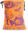 halloween candy tote bag: durable canvas drawstring bag for trick or treating and candy collection from cauldrons logo