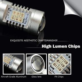 img 2 attached to JDM ASTAR 1157 2057 2357 7528 Red LED Bulb With Super Bright PX Chips For Enhanced Visibility