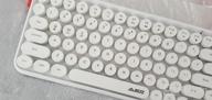 img 1 attached to FELICON Mini Portable Wireless Keyboard - 84 Keys For Android, Windows, PC & Tablet-Dark For Home And Office In White review by Kelvin Ward