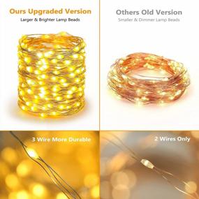 img 1 attached to BrizLabs Solar Fairy Lights - 200 LED Super Bright String Lights - 2 Colors In One - Waterproof Outdoor Twinkle Lights For Garden Parties