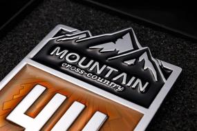 img 3 attached to 🏞️ Enhance the Look of Your Off-Road Vehicle with a 4x4 Mountain Cross Country Metal Car Sticker