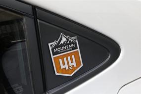 img 1 attached to 🏞️ Enhance the Look of Your Off-Road Vehicle with a 4x4 Mountain Cross Country Metal Car Sticker