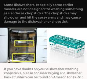 img 1 attached to Goldage Hourglass Fiberglass Chopsticks - Dishwasher-Safe (2 Pairs - Gold)