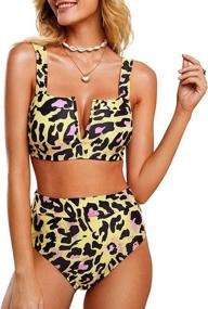 img 3 attached to Stylish Leopard Printed Swimsuits for Women - Saodimallsu Collection