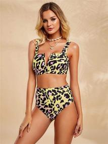 img 2 attached to Stylish Leopard Printed Swimsuits for Women - Saodimallsu Collection