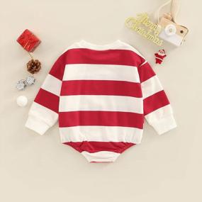 img 1 attached to Adorable Oversized Long Sleeve Romper Bodysuit For Baby Boys And Girls - Perfect Fall/Winter Outfit