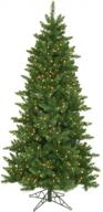 7,5-дюймовая тонкая искусственная новогодняя елка из восточной сосны с предварительно освещенным освещением - clear lights by northlight логотип