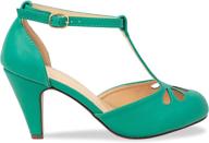 👠 chase chloe kimmy 36 teardrop t strap women's shoes: elegant pumps for fashion-forward ladies логотип