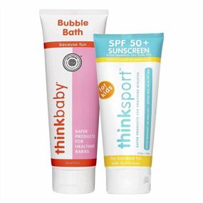 img 4 attached to Protect And Pamper Your Kids With Thinksport Sunscreen And Bubble Bath Bundle: SPF 50+ Mineral Sunscreen And Non-Toxic Bubble Bath