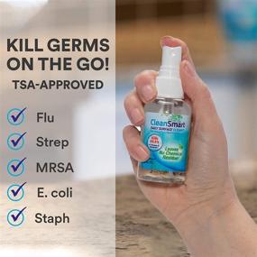 img 1 attached to 🧴 CleanSmart To Go Disinfectant: TSA-Approved, Kills 99.9% of Viruses - 2 oz (Pack of 3)