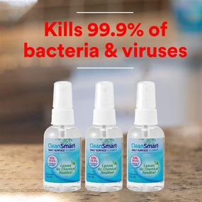 img 2 attached to 🧴 CleanSmart To Go Disinfectant: TSA-Approved, Kills 99.9% of Viruses - 2 oz (Pack of 3)