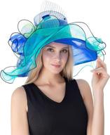 🎩 women's organza kentucky fascinator - wedding and special occasion accessories логотип