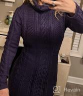 img 1 attached to Cosy And Chic: LaSuiveur'S Cable Knit Long Sleeve Sweater Dress For Women review by Steve Wynn