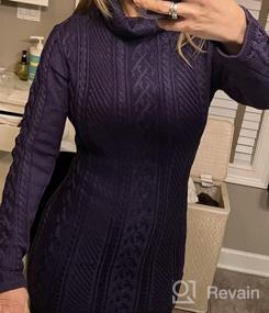 img 8 attached to Cosy And Chic: LaSuiveur'S Cable Knit Long Sleeve Sweater Dress For Women