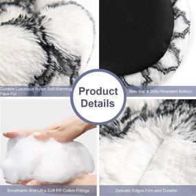 img 3 attached to 🐾 Comforting Donut Round Pet Beds for Cats and Dogs - Fluffy, Washable, Anti Anxiety Cushion Plush Kennel - Ideal for Small, Medium, and Large Dog Breeds