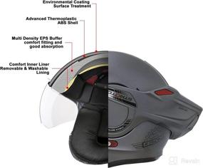 img 2 attached to Modular Helmet Approved Flip Up Street