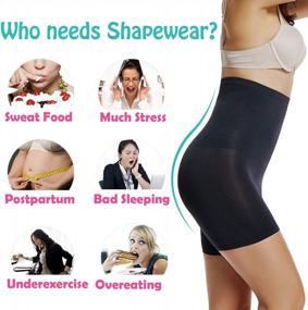 img 1 attached to High-Waist Shapewear Shorts For Women: JOYSHAPER Slip Shorts Provide Firm Control, Slim Thighs, And Prevent Chafing - Ideal For Wearing Under Dresses