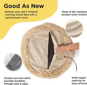 img 3 attached to 🐶 Calming Donut Cuddler Dog Bed Replacement Zipper Cover - Best Friends by Sheri, the Original