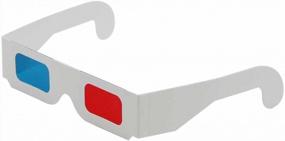 img 1 attached to Enhance Your 3D Viewing Experience with 50 Pairs of Anaglyph Cardboard Glasses