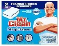 🧽 revolutionize your kitchen cleaning with mr. clean magic erasers kitchen scrubbers - pack of 2 incl. dawn logo