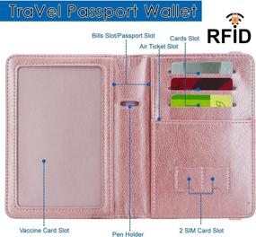 img 3 attached to KINGMAS Passport Holder Travel Wallet Travel Accessories for Passport Wallets