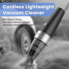 img 3 attached to 🚗 YANTU Car Vacuum Cleaner High Power 6000PA Mini Handheld Portable Cordless Small Vacuum: Ideal for Quick Car Cleaning, Wet/Dry Use with 2in1 Brush