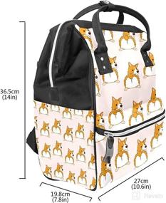 img 2 attached to 🎒 FCZ Backpack Diaper Bag: Durable Shoulder Bag for Moms and Dads - Lightweight, Spacious, and Travel-Friendly Diaper Backpack
