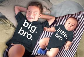 img 3 attached to Little Brother Matching Outfits Charcoal Boys' Clothing - Tops, Tees & Shirts