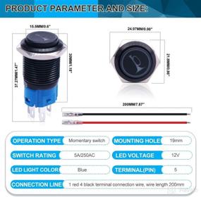 img 2 attached to Twidec Momentary Pre Wiring Modification BKG19LB BU