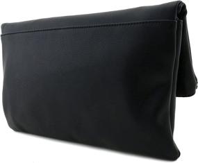 img 3 attached to Solene Foldover Wristlet Crossbody 1 Black Women's Handbags & Wallets ~ Wristlets