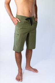 img 2 attached to Maui Rippers Long Boardshorts: 4-Way Stretch For Maximum Comfort And Style