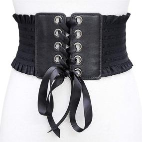 img 3 attached to Michellecmm Lace Up Elastic Adjustable Waistband Women's Accessories at Belts