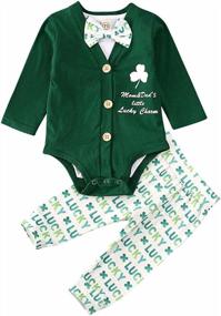img 4 attached to Adorable Baby Boy Valentine'S Day And St. Patrick'S Day Outfits By Bagilaanoe