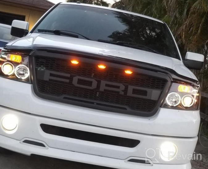 img 1 attached to Protect Your Ford F-150 From Bugs And Debris With AVS High Profile Hood Shield In Chrome Finish - Perfect Fit For 2004-2008 Models review by Chad Boho