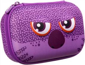 img 4 attached to ZIPIT Wildlings Pencil Box For Girls Pencil Case For School Organizer Pencil Bag Large Capacity Pencil Pouch (Purple)