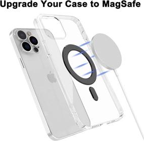 img 3 attached to ⚫️ Magnetic Universal Rings with Sticker, Set of 2 Magsafe Sticker Magnet Conversion Rings for Magsafe Accessories & Wireless Chargers Compatible with iPhone 13/12/11 Pro Max, Samsung Galaxy S22/S21 – Black