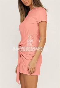 img 2 attached to Stay Chic And Comfy With LETSRUNWILD Women'S Short Sleeve Beach Bodycon Dresses