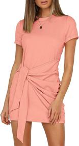 img 4 attached to Stay Chic And Comfy With LETSRUNWILD Women'S Short Sleeve Beach Bodycon Dresses