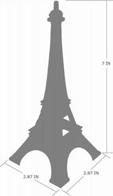 img 2 attached to Allgala Eiffel Tower Statue Decor Alloy Metal, And Size (07", Rose Gold)