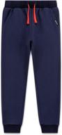 👖 deespace velvet sweatpants: stylish drawstring boys' clothing for ages 3-12 - comfortable pants logo