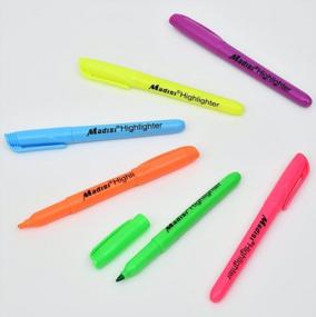 img 2 attached to Madisi Highlighters, Chisel Tip, разные цвета, оптовая упаковка, 84 шт.