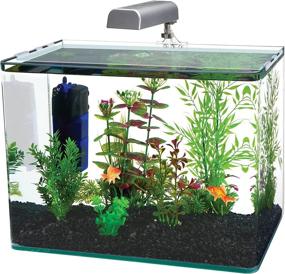 img 1 attached to 🐠 Explore the All-in-One Water-World Radius Nano Aquarium Kit – 5 Gallon Tank with LED Light, Filter, and Mat – Ideal for Shrimp & Small Fish!