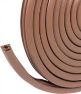 3/8 дюйма x 1/4 дюйма коричневая защита от атмосферных воздействий для дверей и окон-fowong силиконовая резиновая уплотнительная лента логотип